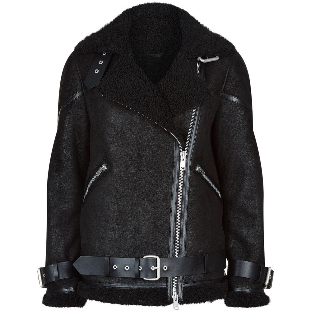 SOLD⚡️AllSaints Hawley Shearling Jacket - Picture 3 of 7
